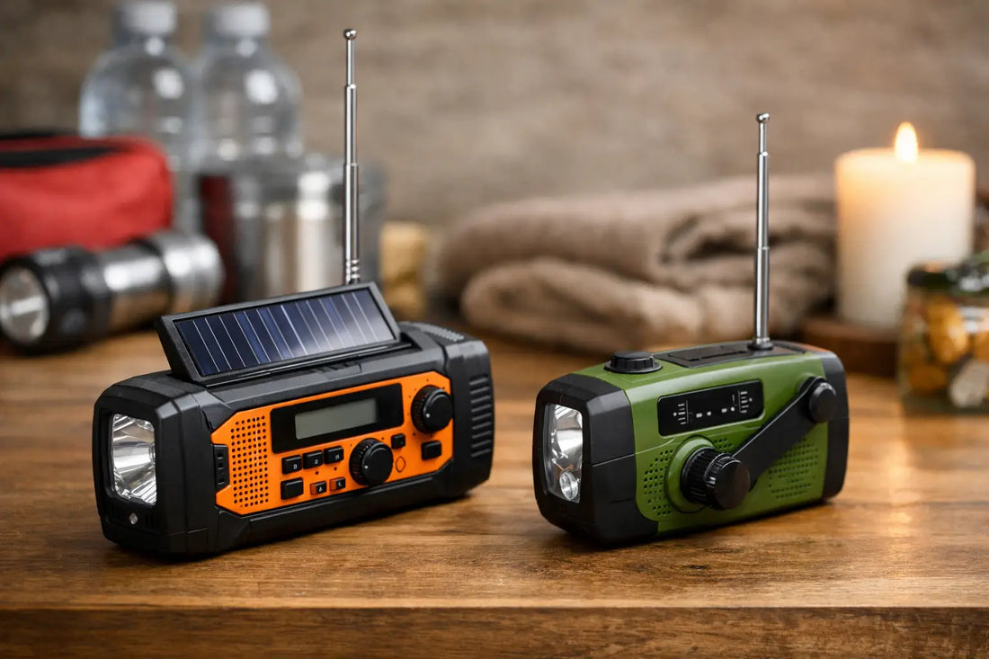 Solar radio vs hand crank - vilket val passar?