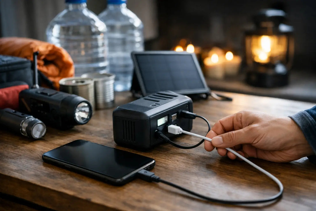 Ladda powerbank under kris på rätt sätt