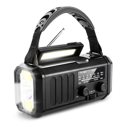 Emergency Solar Hand Crank Radio – 10000mAh Power Bank