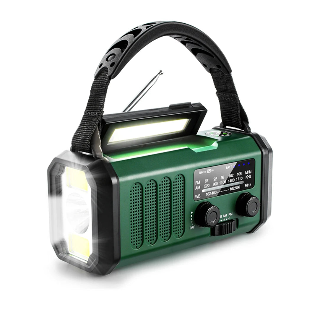 Emergency Solar Hand Crank Radio – 10000mAh Power Bank